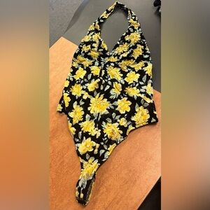 Victoria Secret PINK Mesh Floral Bodysuit